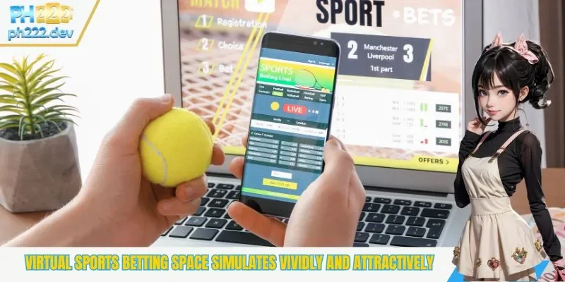 Virtual sports betting space simulates vividly and attractively