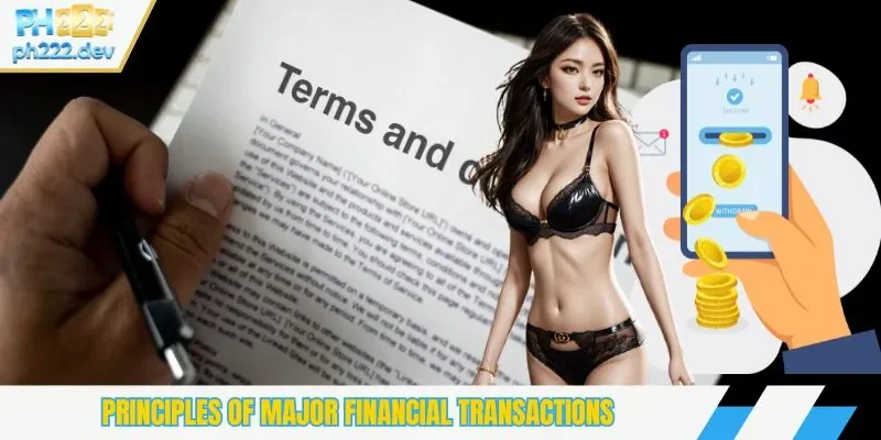 Principles of major financial transactions